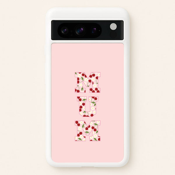 Floral Varsity Mum Google Pixel 8 Pro Case