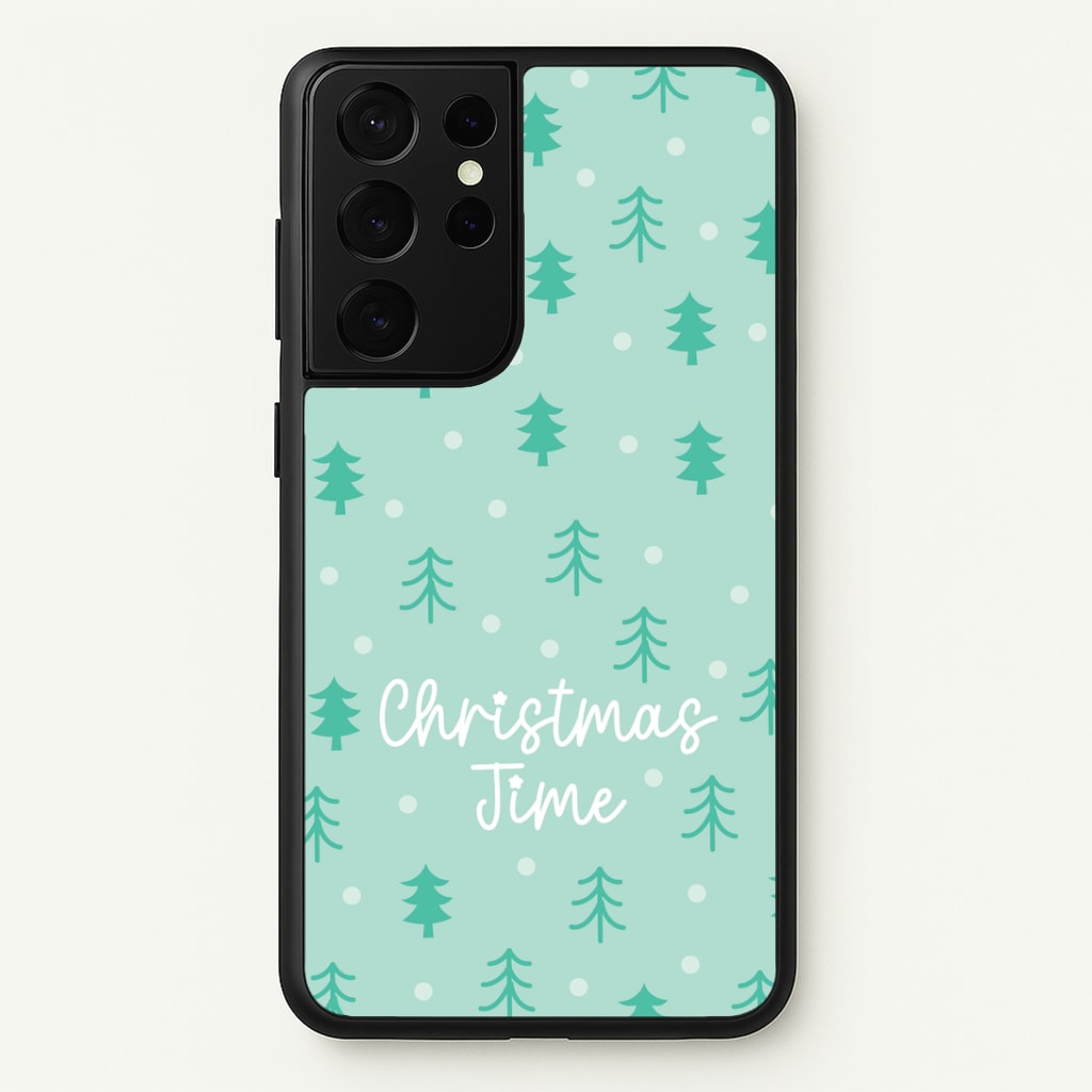 Cute Xmas Trees Pattern Galaxy S21 Ultra Case