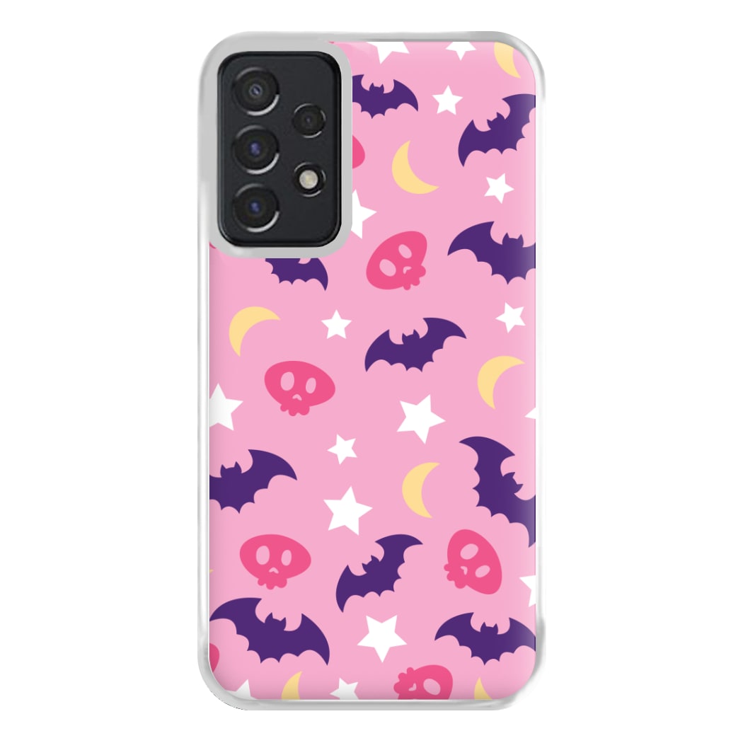 Skull, Bats And Stars Pattern Galaxy A52 / A52s Case