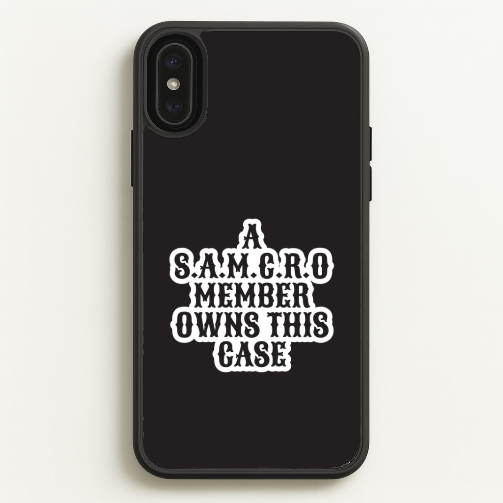 SAMCRO Member iPhone XS Max Case