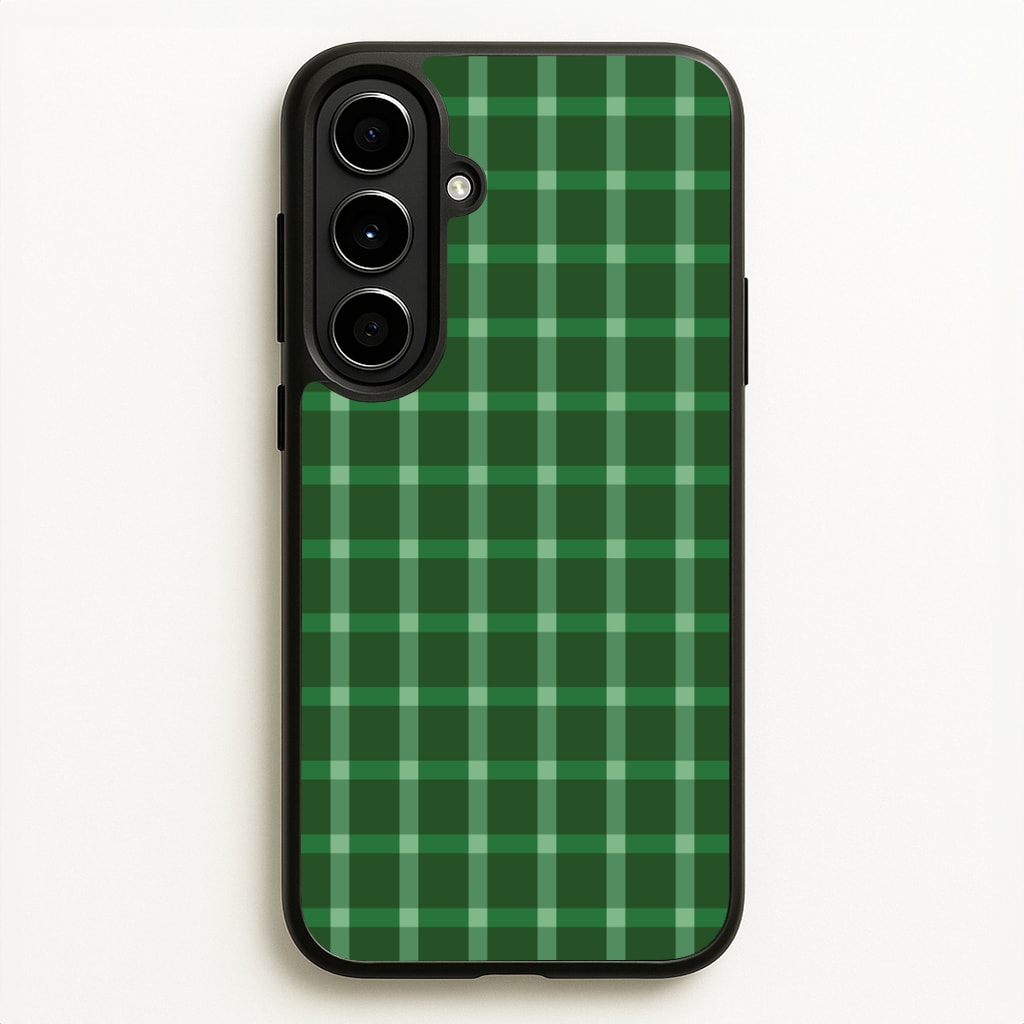 Dark Green Tartan Christmas Pattern Galaxy A56 Case