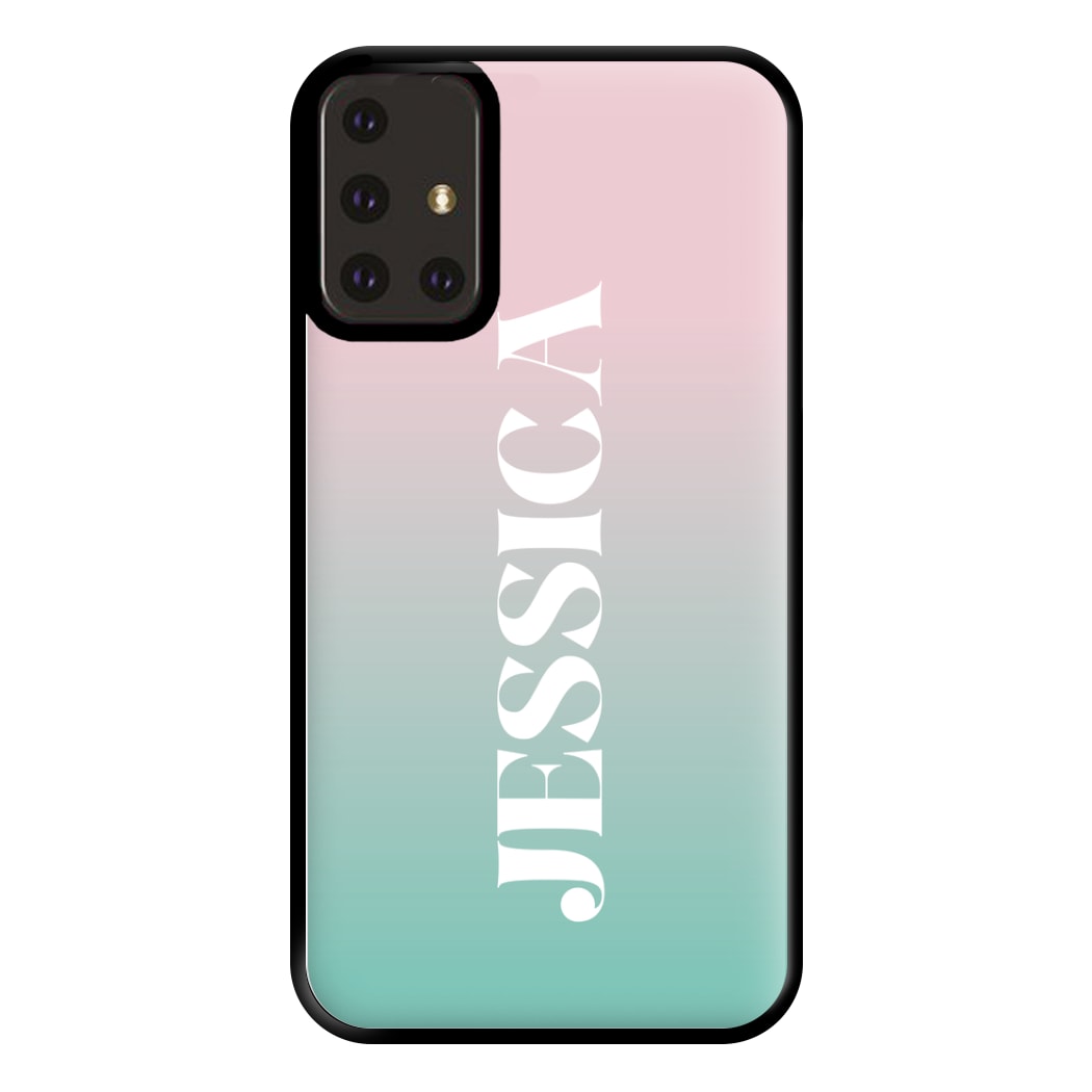 Gradient Personalised Name Galaxy A71 Case
