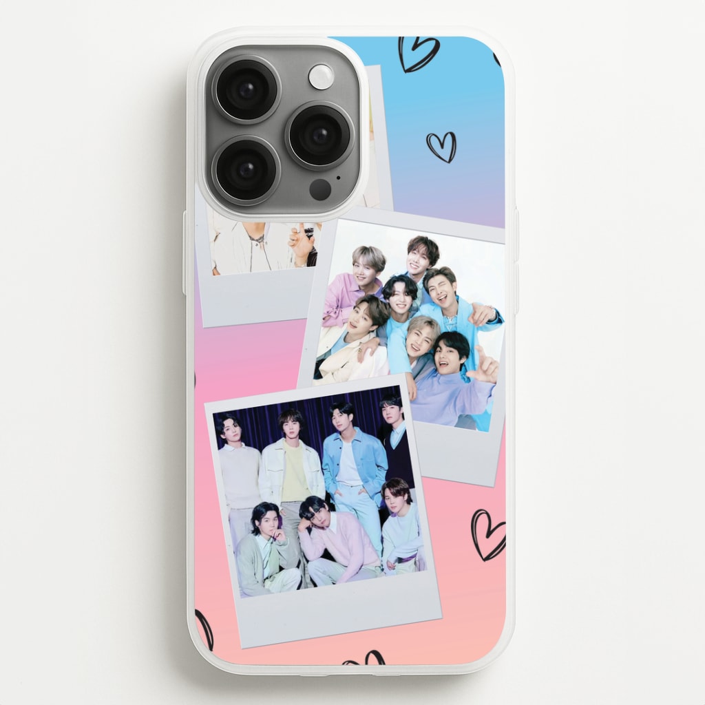 K-Pop Band Polaroid Collage iPhone 13 Pro Max Case