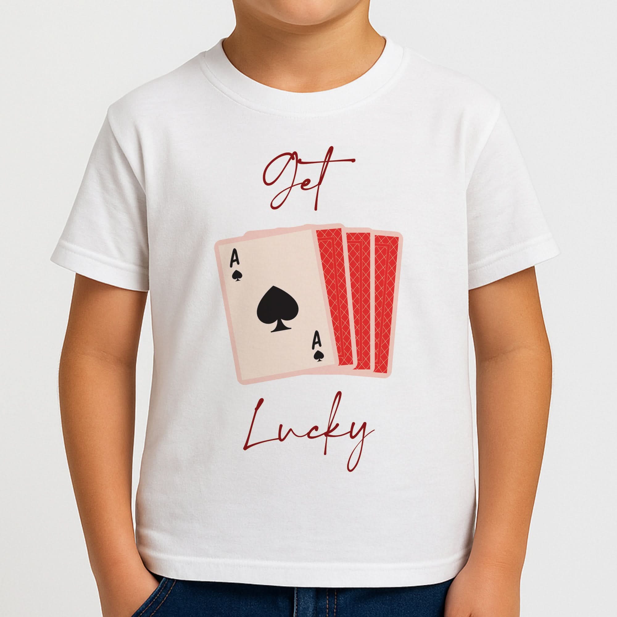 Get Lucky Set Of Cards Boys T-Shirt