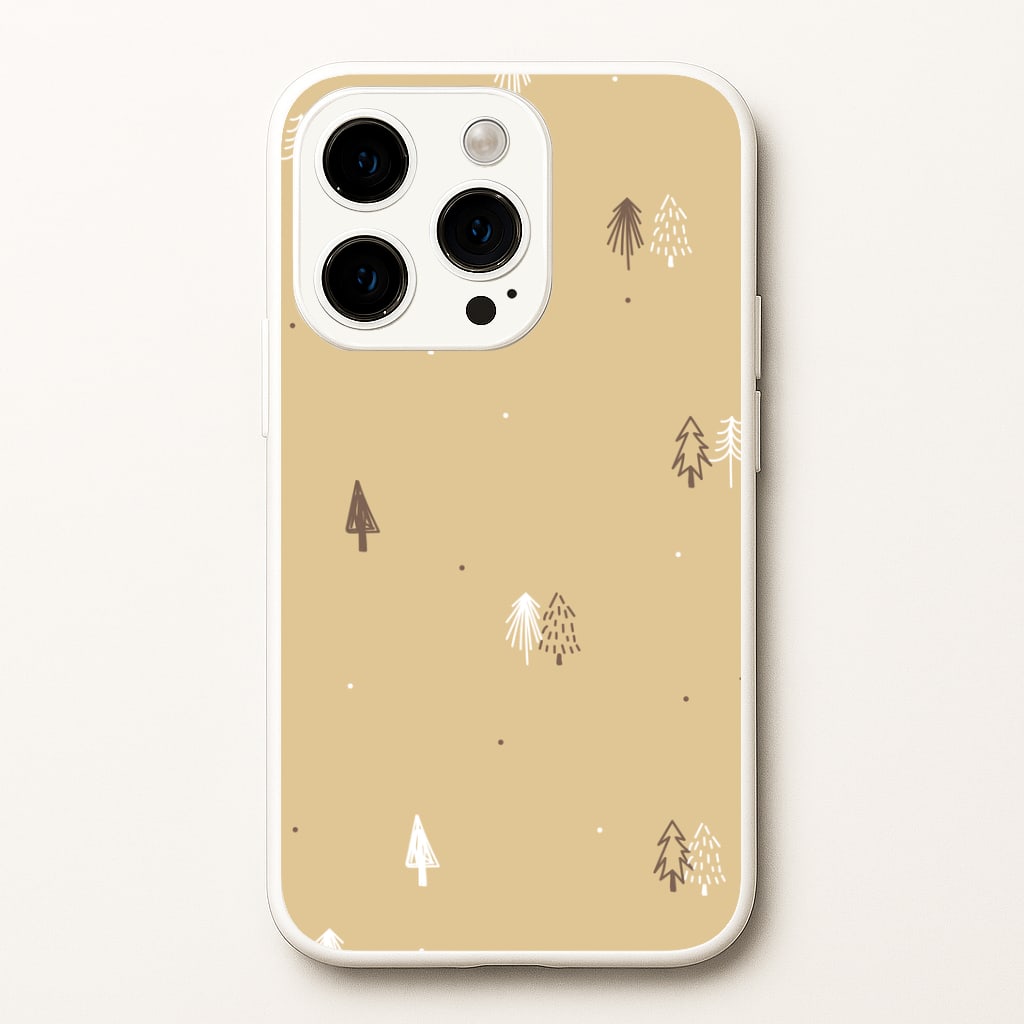 Minimal Christmas Trees Pattern iPhone 15 Pro Max Case