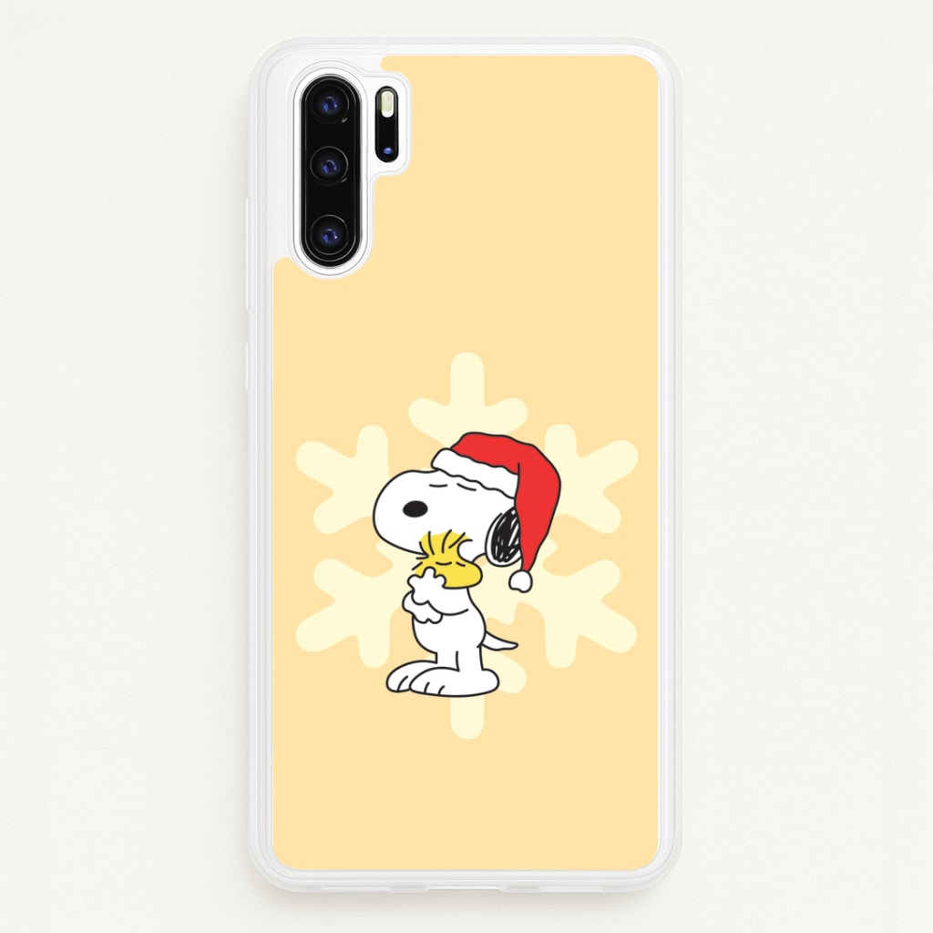 Christmas Cartoon Beagle And Bird Huawei P30 Pro Case