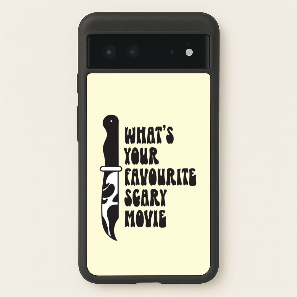 What's Your Favourite Scary Movie Trippy Google Pixel 6 Case