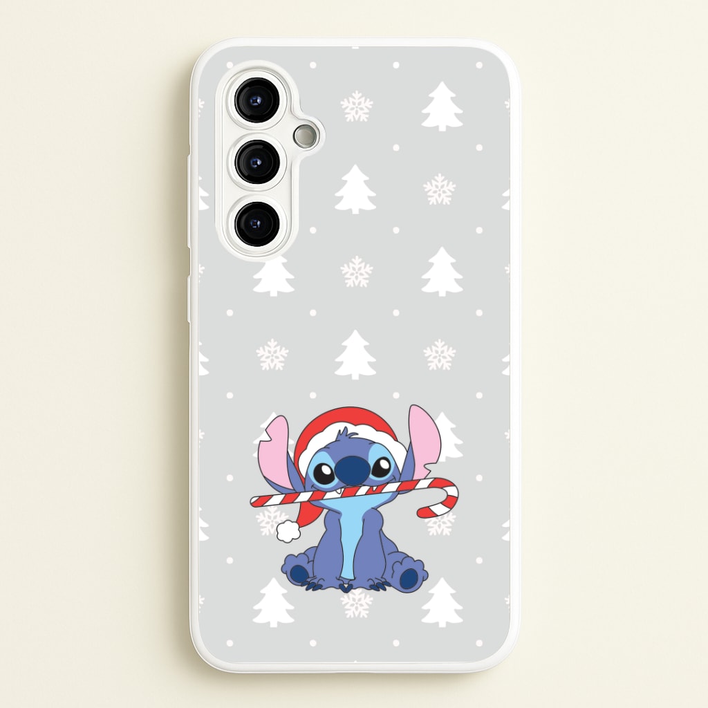Cute Blue Alien Candycane Galaxy A54 Case