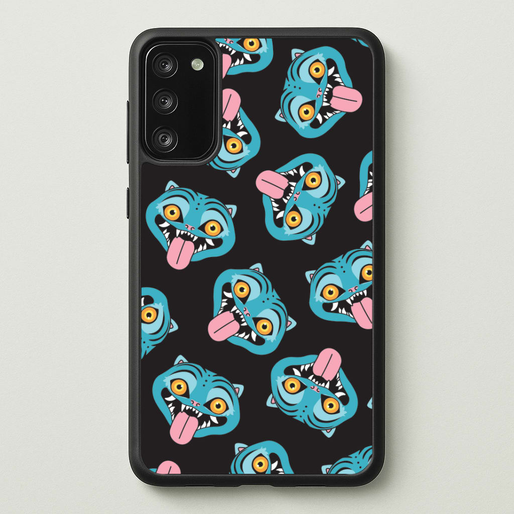 Demon Cat Pattern Galaxy A41 Case