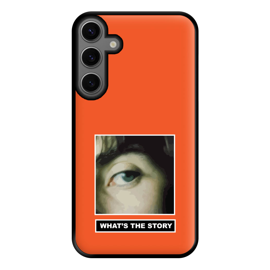 What's The Story Orange Galaxy S24 Case