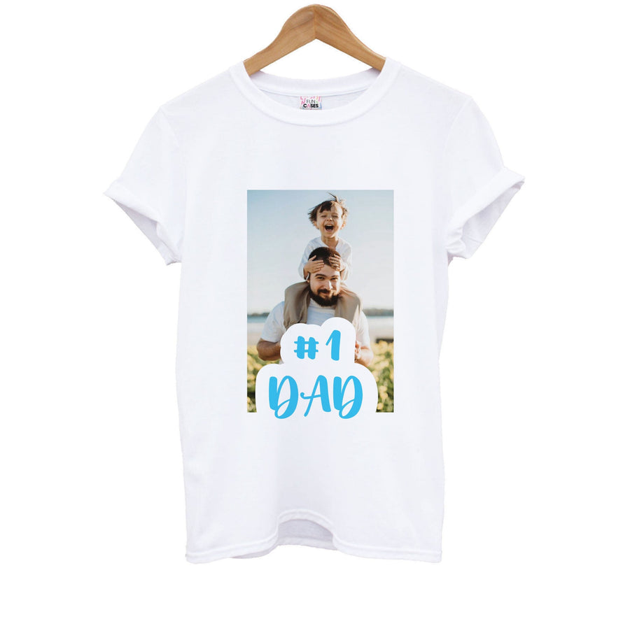 Hashtag 1 Dad - Personalised Father's Day Kids T-Shirt