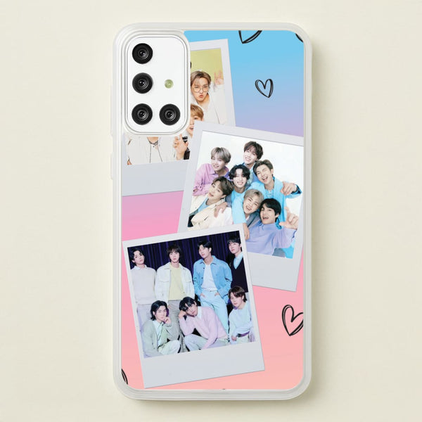 K-Pop Band Polaroid Collage Galaxy A71 Case
