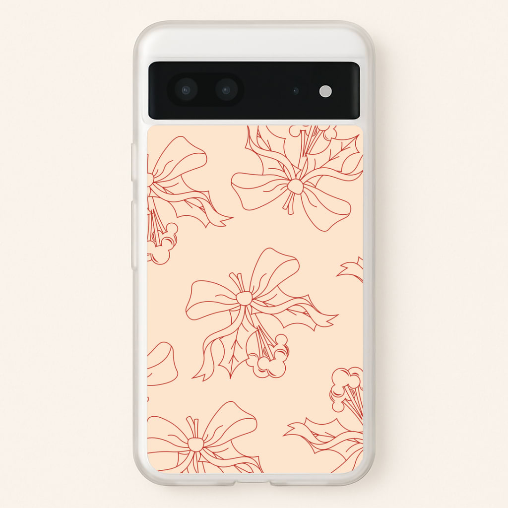 Cartoon Mouse Holly Pattern Google Pixel 7 Case