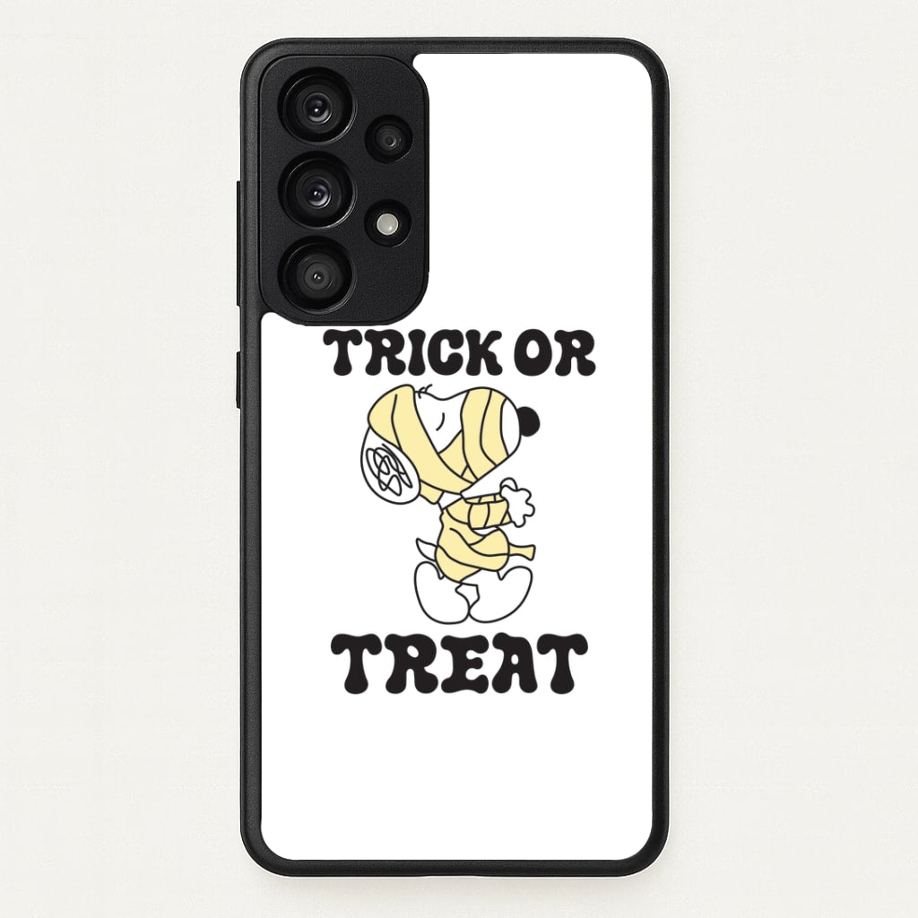 Trick Or Treat Cartoon Beagle Galaxy A33 Case