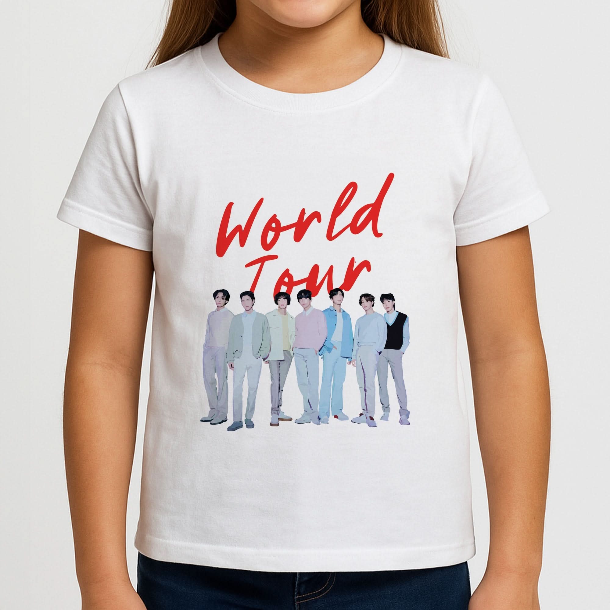 K-Pop Band Pastel Tour Girls T-Shirt