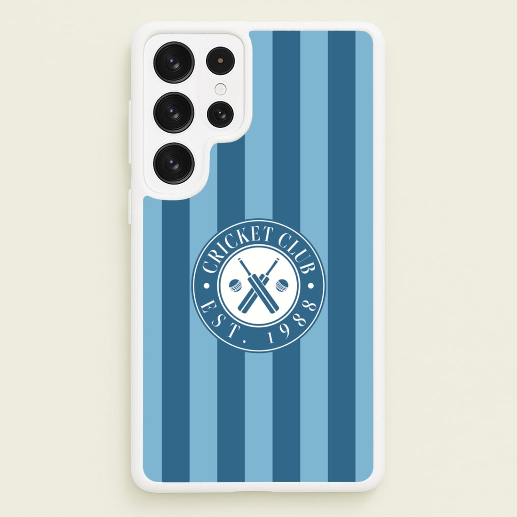 Stripey Cricket Badge Galaxy S23 Ultra Case