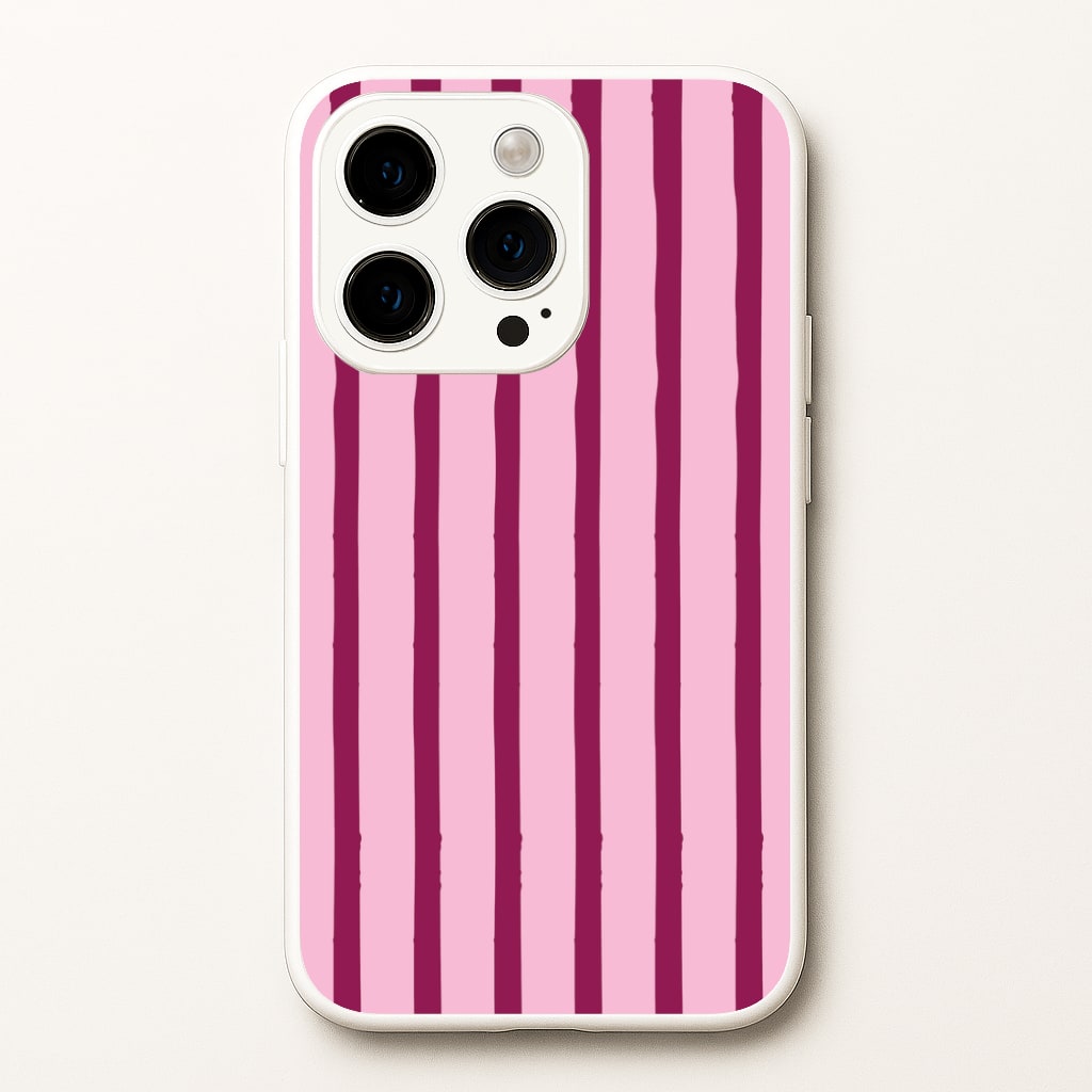 Strawberry Stripes iPhone 14 Pro Max Case