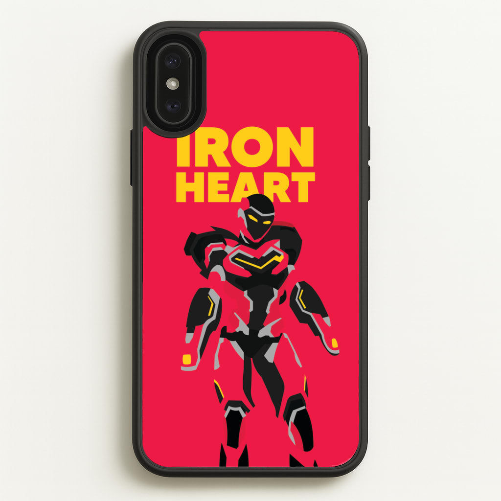 Metal Heart Hero Standing iPhone XS Max Case