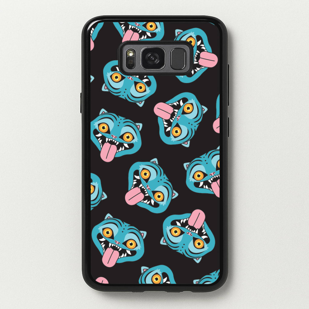 Demon Cat Pattern Galaxy S8 Plus Case