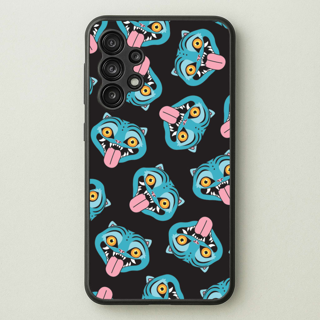 Demon Cat Pattern Galaxy A13 Case