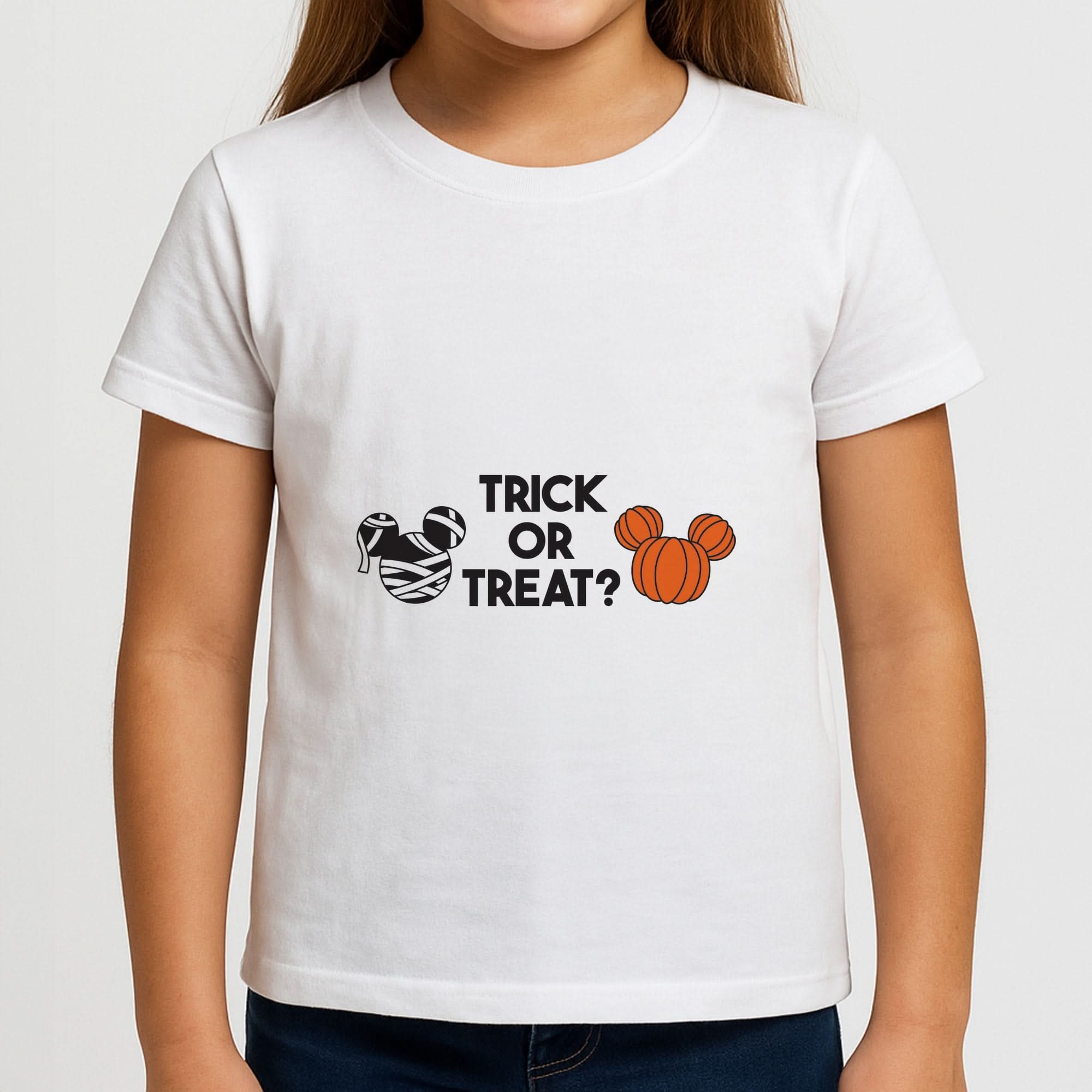 Trick Or Treat Mouse Girls T-Shirt