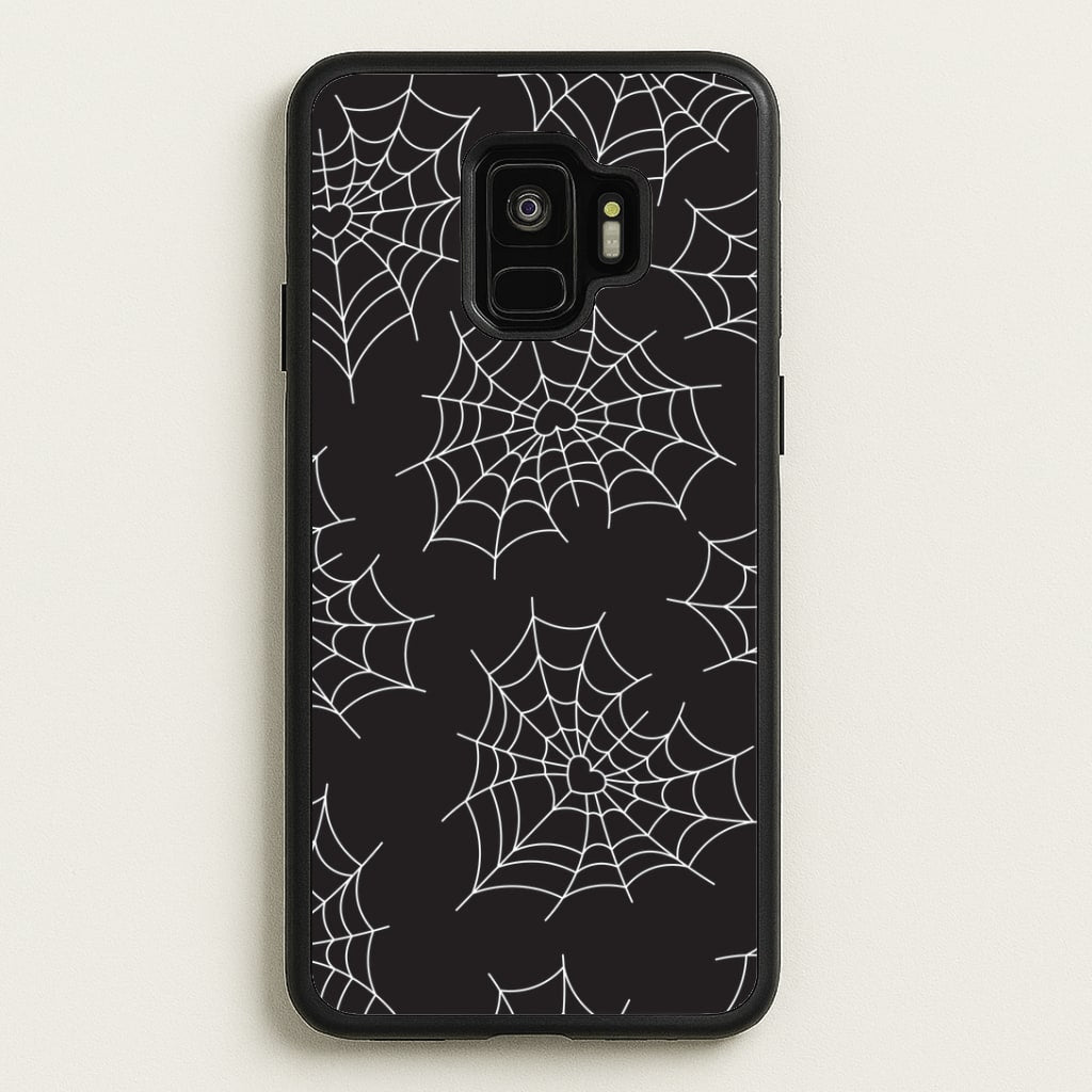 Spiderweb Hearts Pattern Galaxy S9 Case