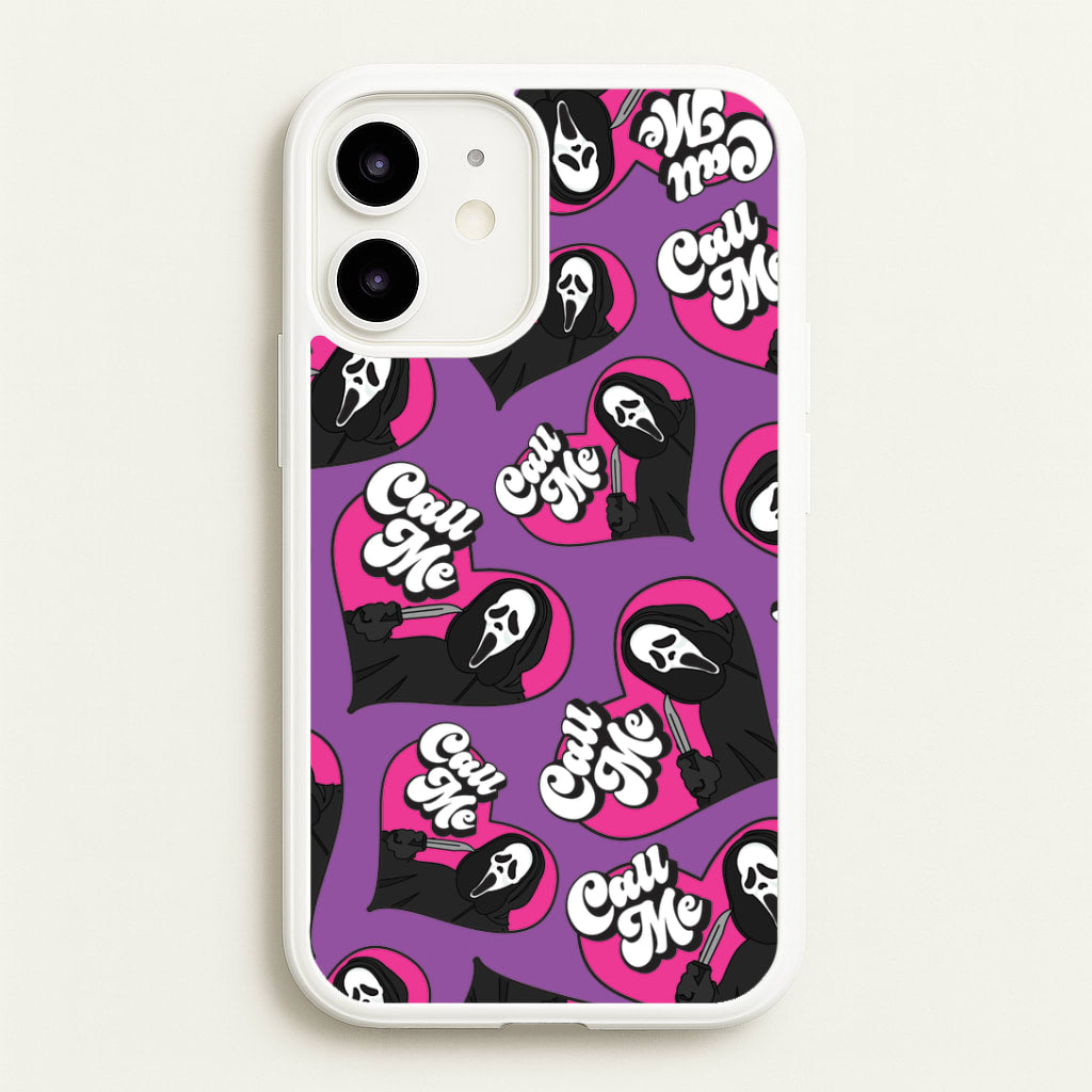 Call Me Heart Pattern iPhone 12 / 12 Pro Case