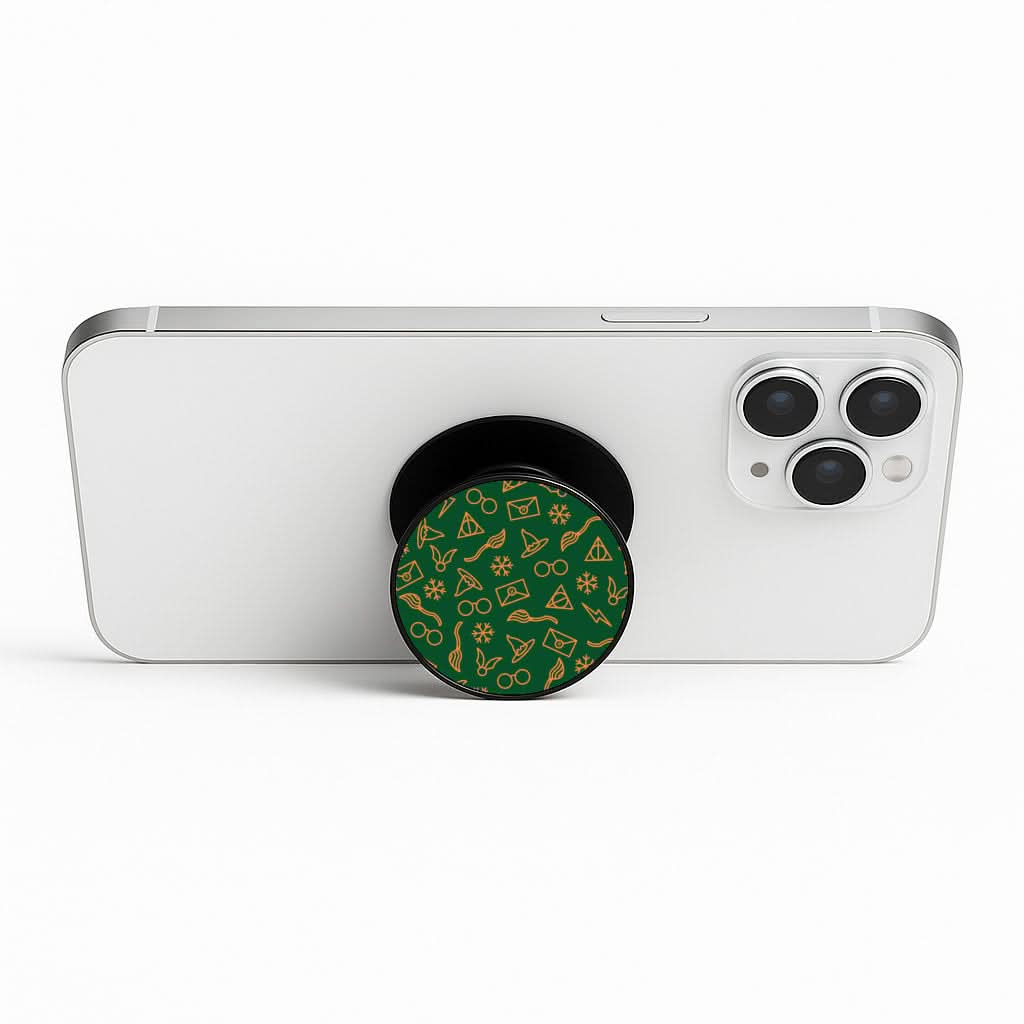 Christmas Wizard Icons Pattern Phone Stand