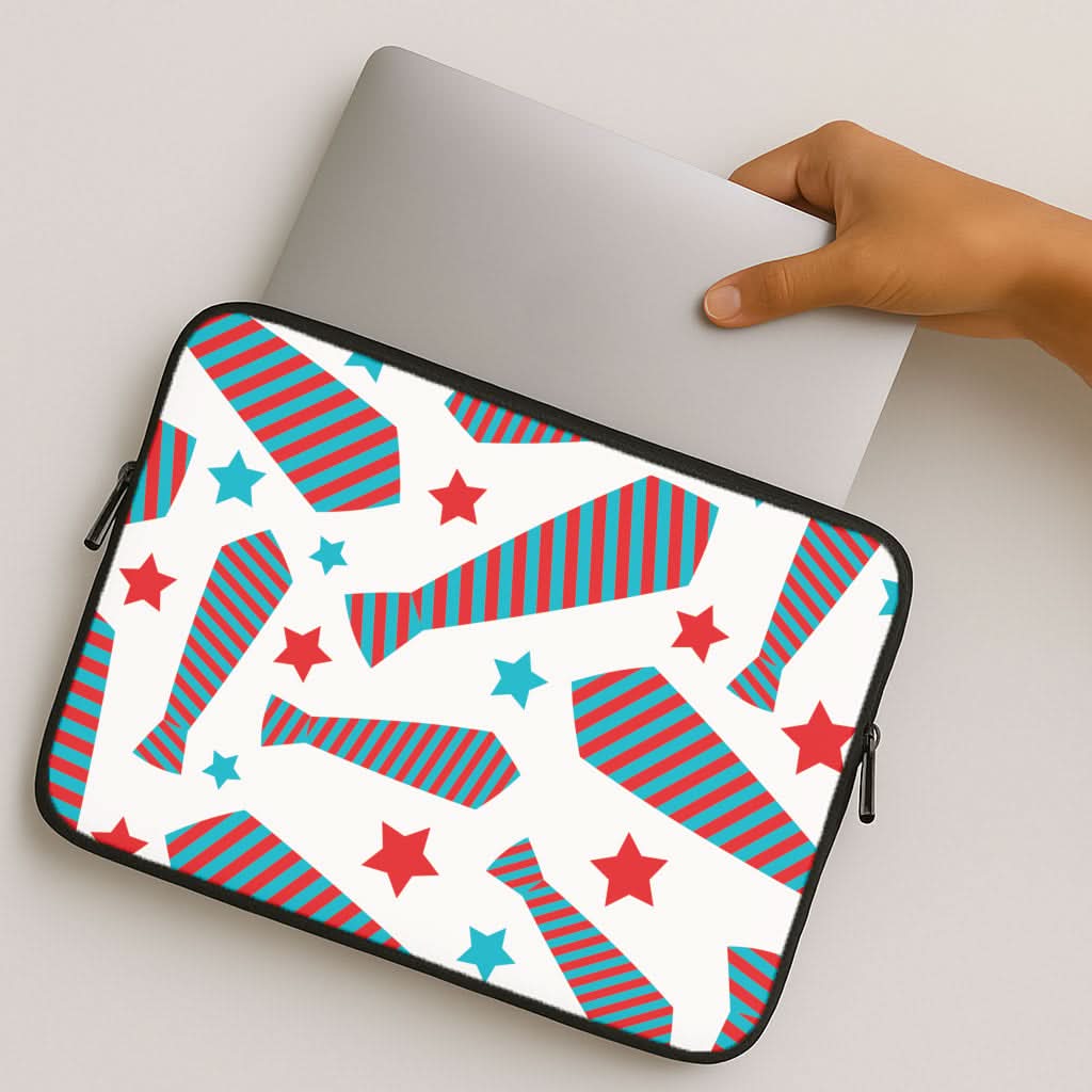 Tie And Stars Pattern MacBook Cover