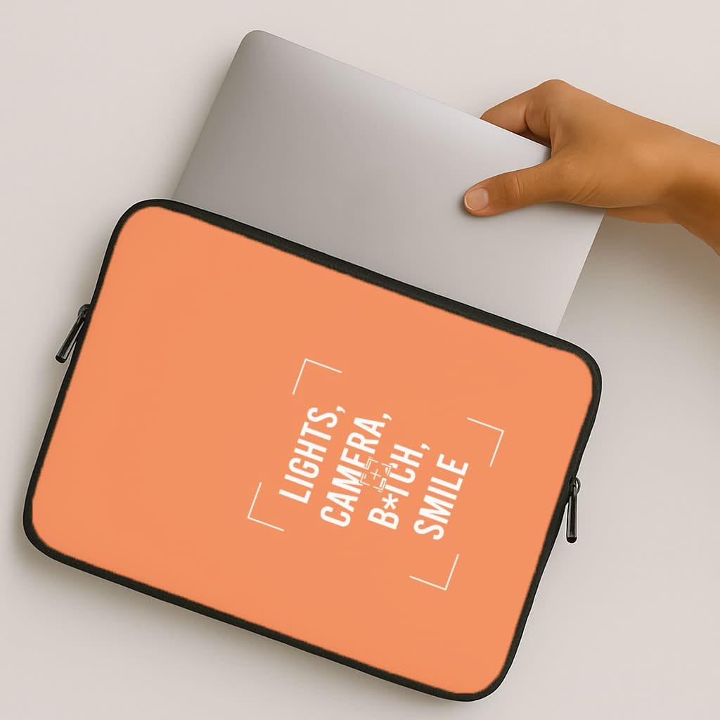 Lights, Camera, B*tch, Smile MacBook Cover