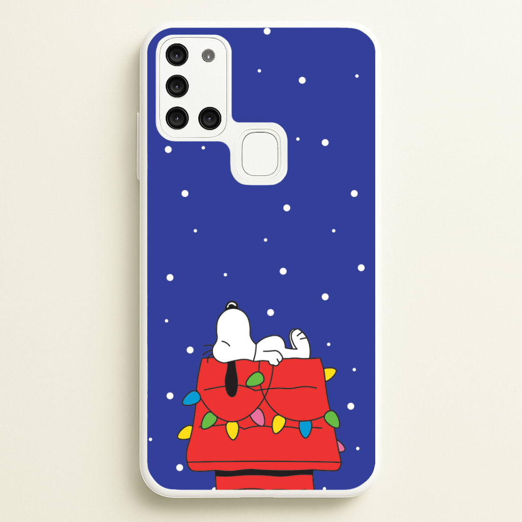 Cartoon Beagle Fairylights Galaxy A21s Case