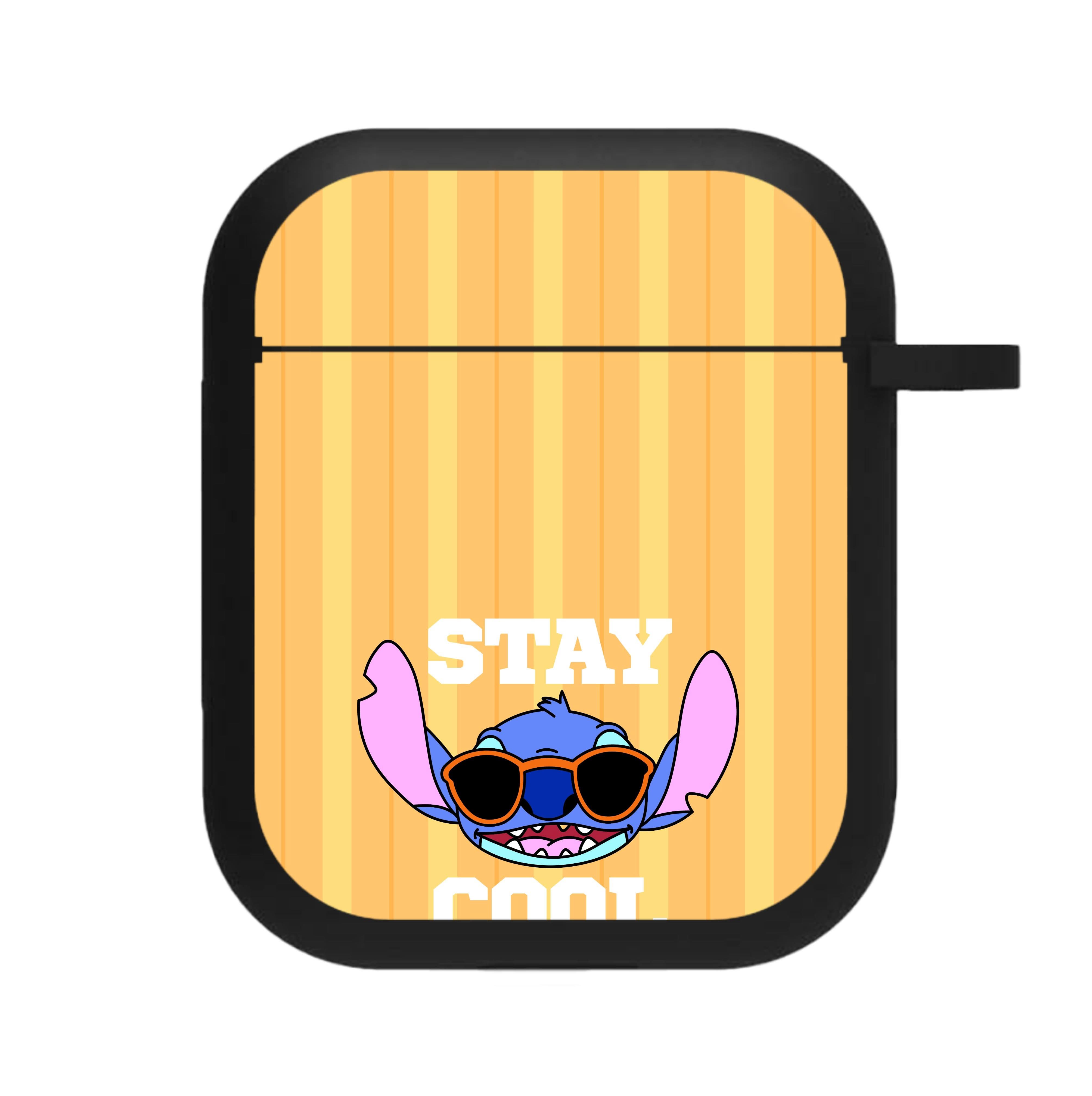 Stay Cool Blue Alien AirPods Case