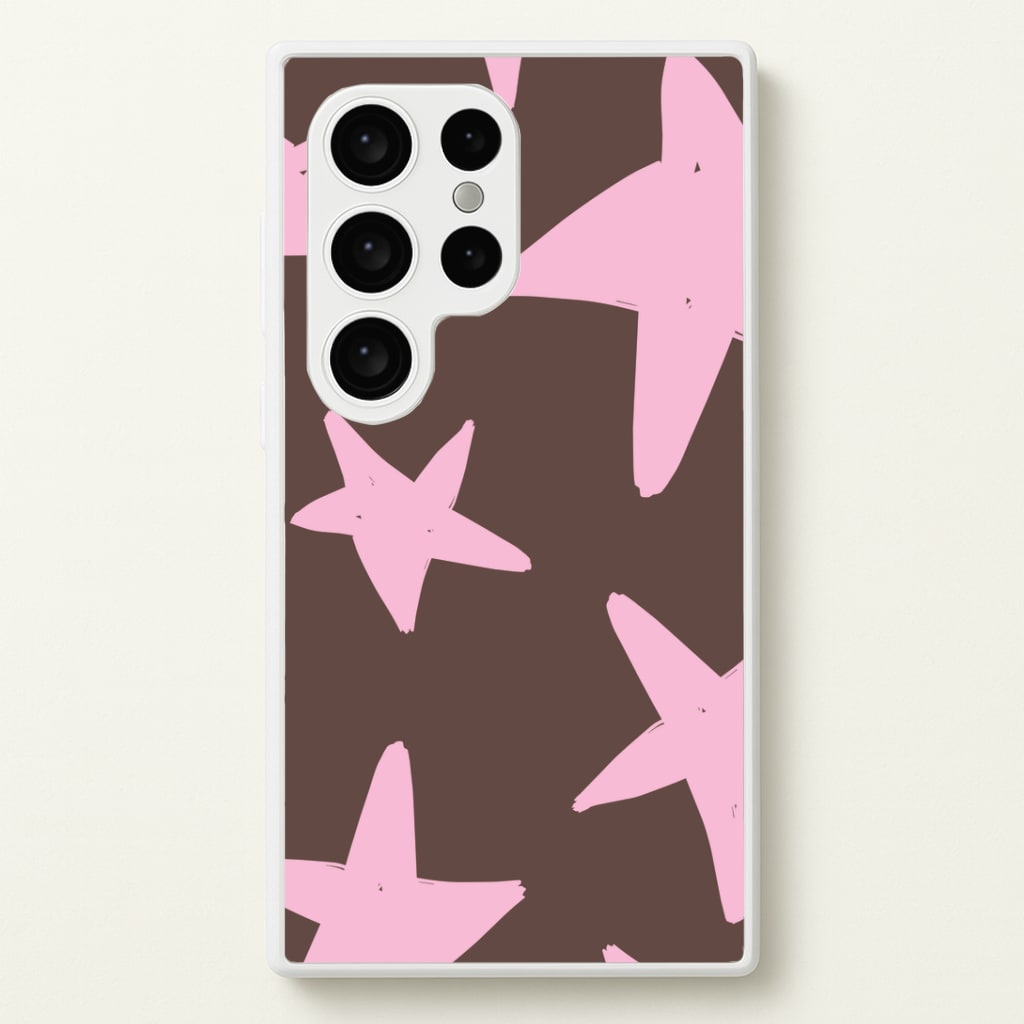 Chocolate & Strawberry Stars Galaxy S24 Ultra Case