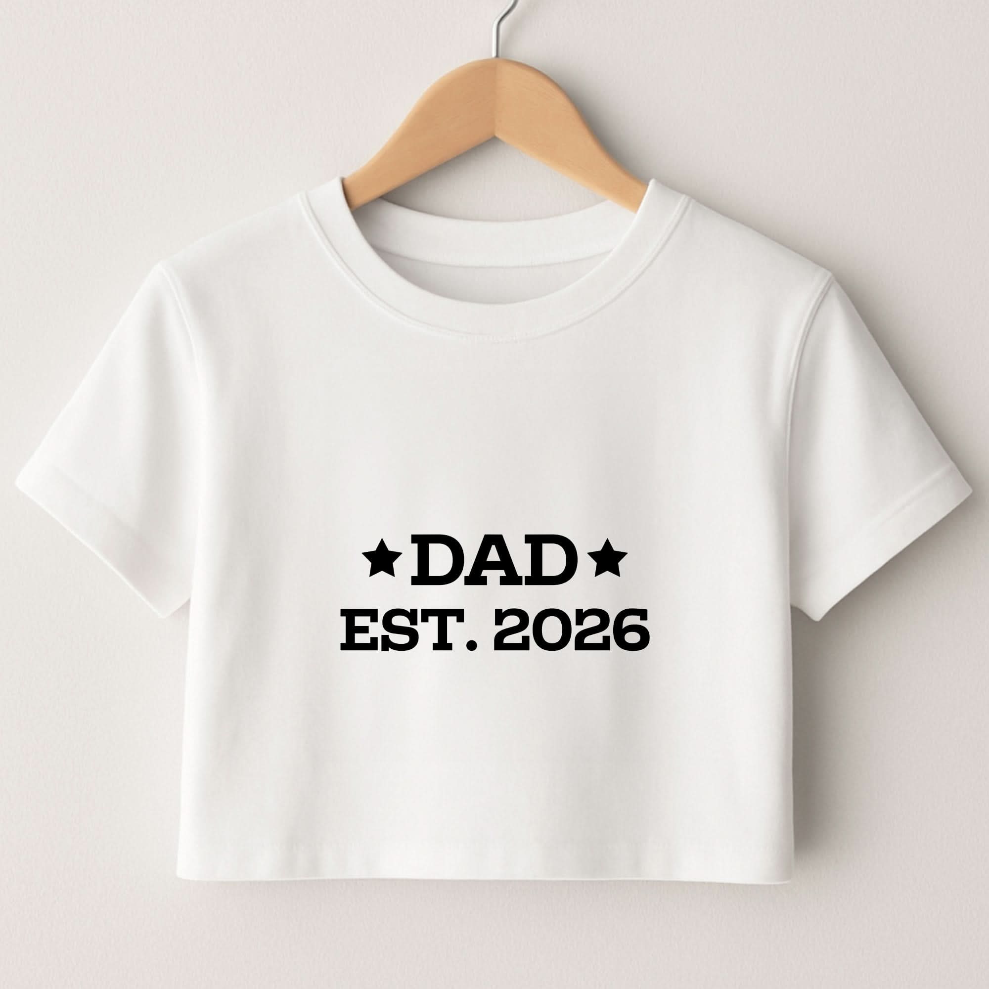Dad Est 2026 Crop Top