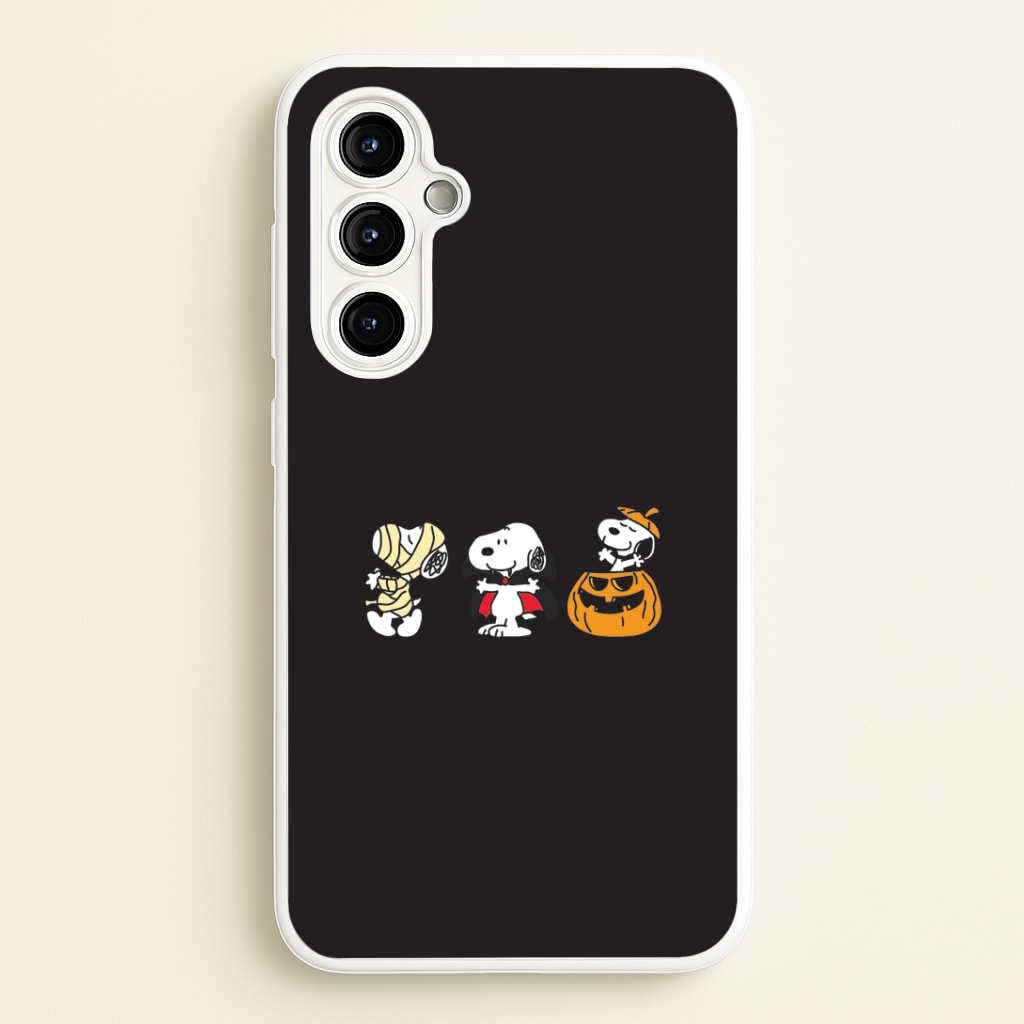 Cartoon Beagle Halloween Costumes Galaxy A54 Case