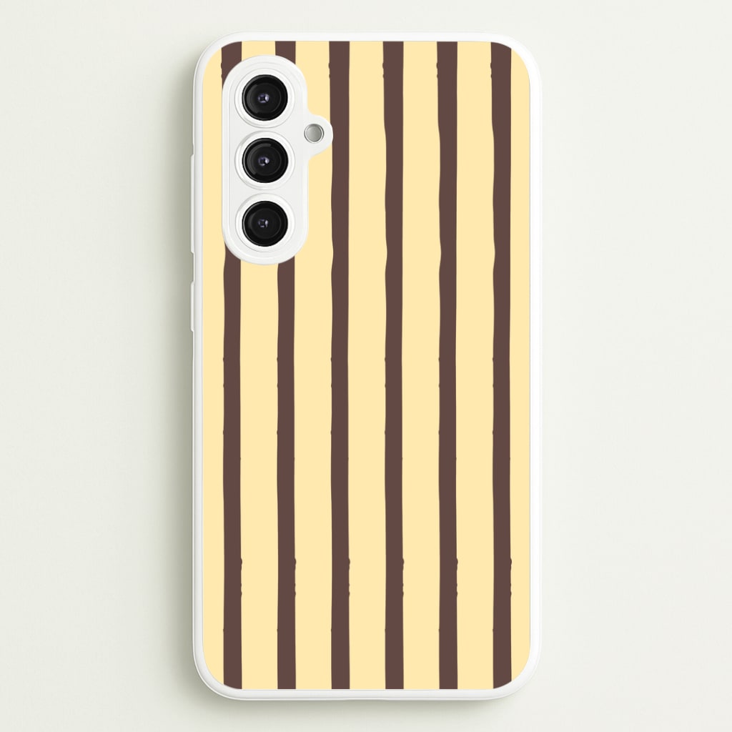 Vanilla & Chocolate Stripes Galaxy S23FE Case