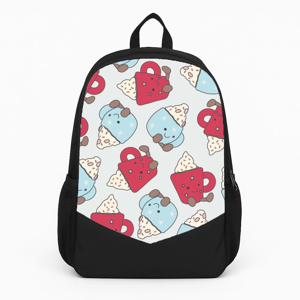 Christmas Drinks Plushies Pattern Backpack