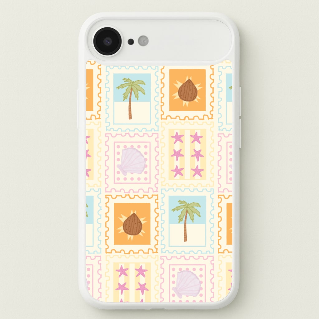 Tropical Stamps iPhone 17 Air Case