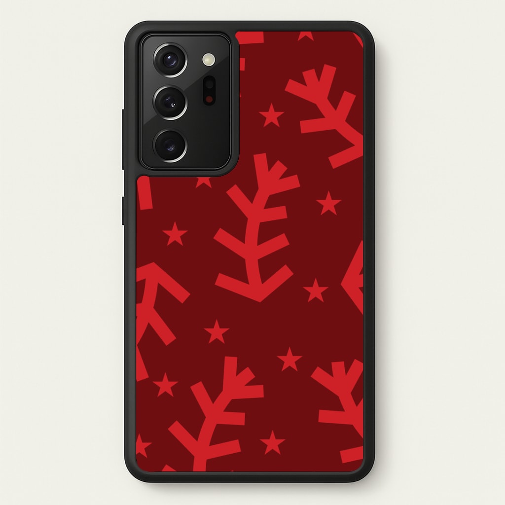 Abstract Ferns And Snowflakes Pattern Galaxy Note 20 Ultra Case