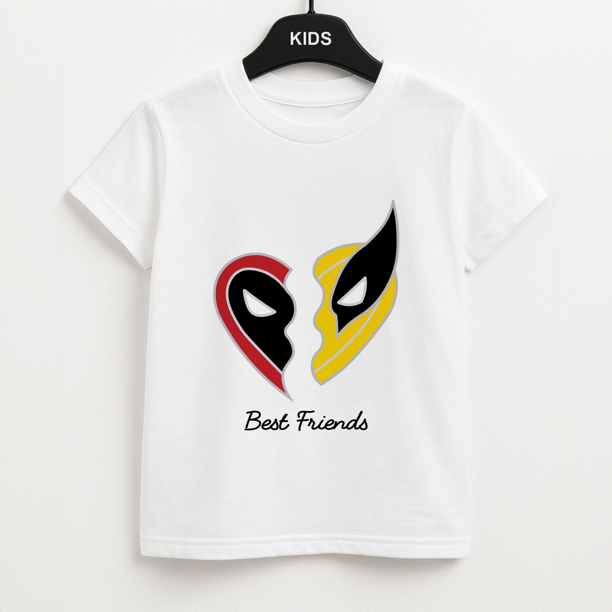 Superhero Best Friends Locket Kids Unisex T-Shirt