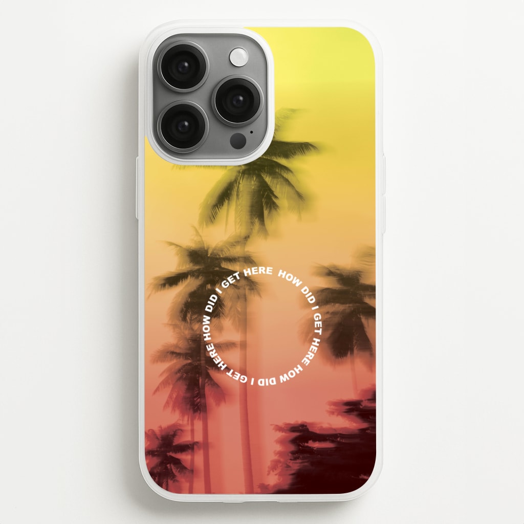 Palm Trees Circle iPhone 13 Pro Case