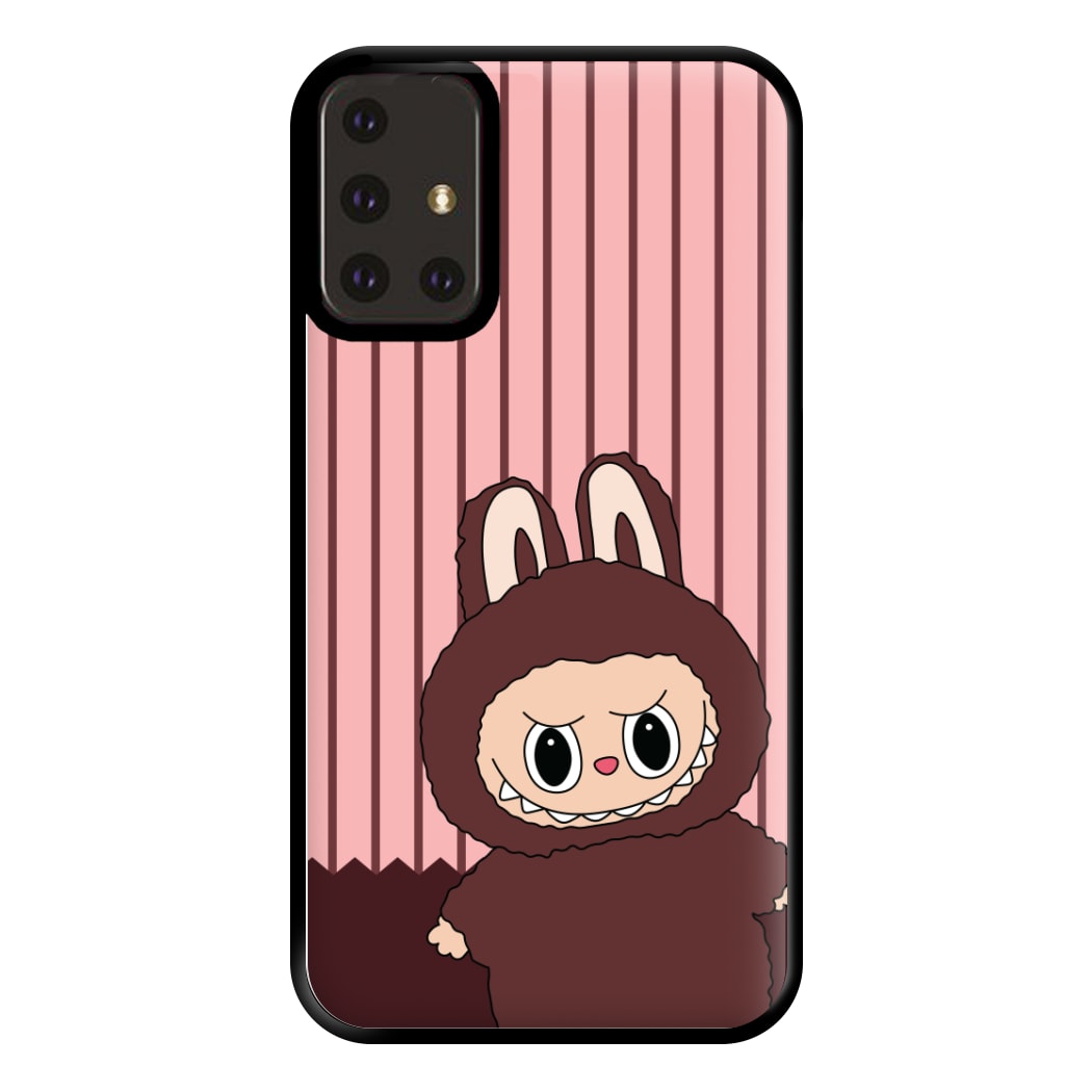 Stripey Cute Brown Monster Galaxy A71 Case