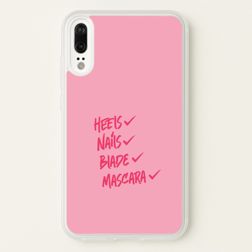 Heels, Nails, Blade, Mascara Huawei P20 Case