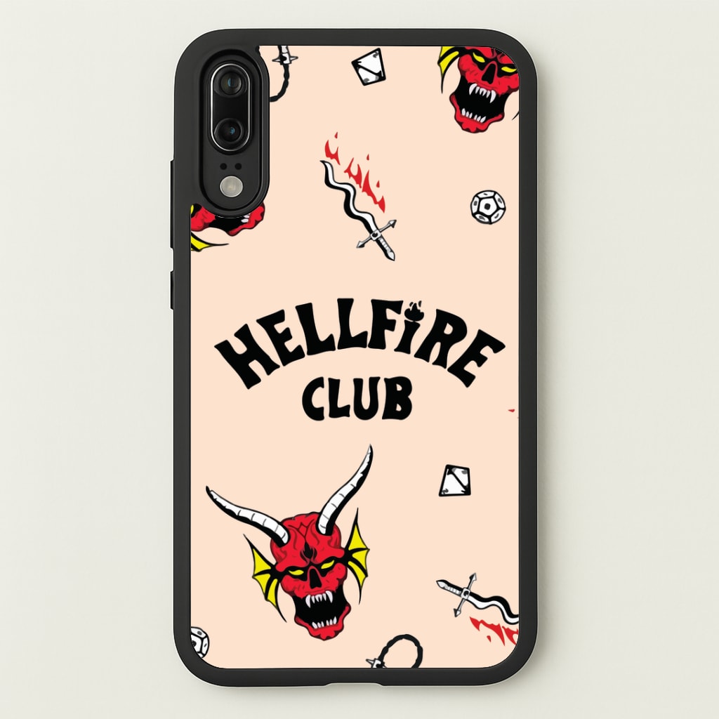 Hellfire Club Icons Collage Peach Huawei P20 Case