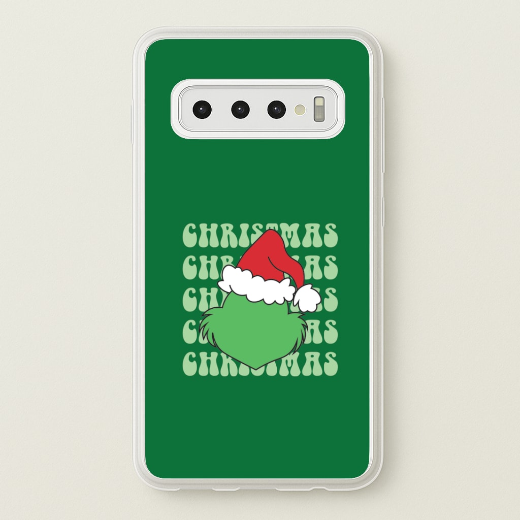 Green Creature Christmas Galaxy S10 Plus Case