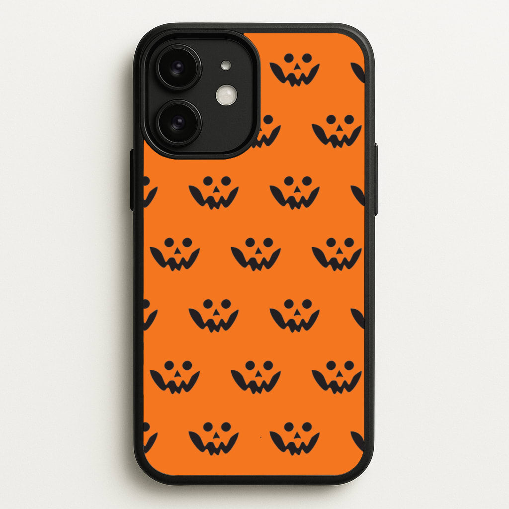 Carved Pumpkin Face Pattern iPhone 11 Case