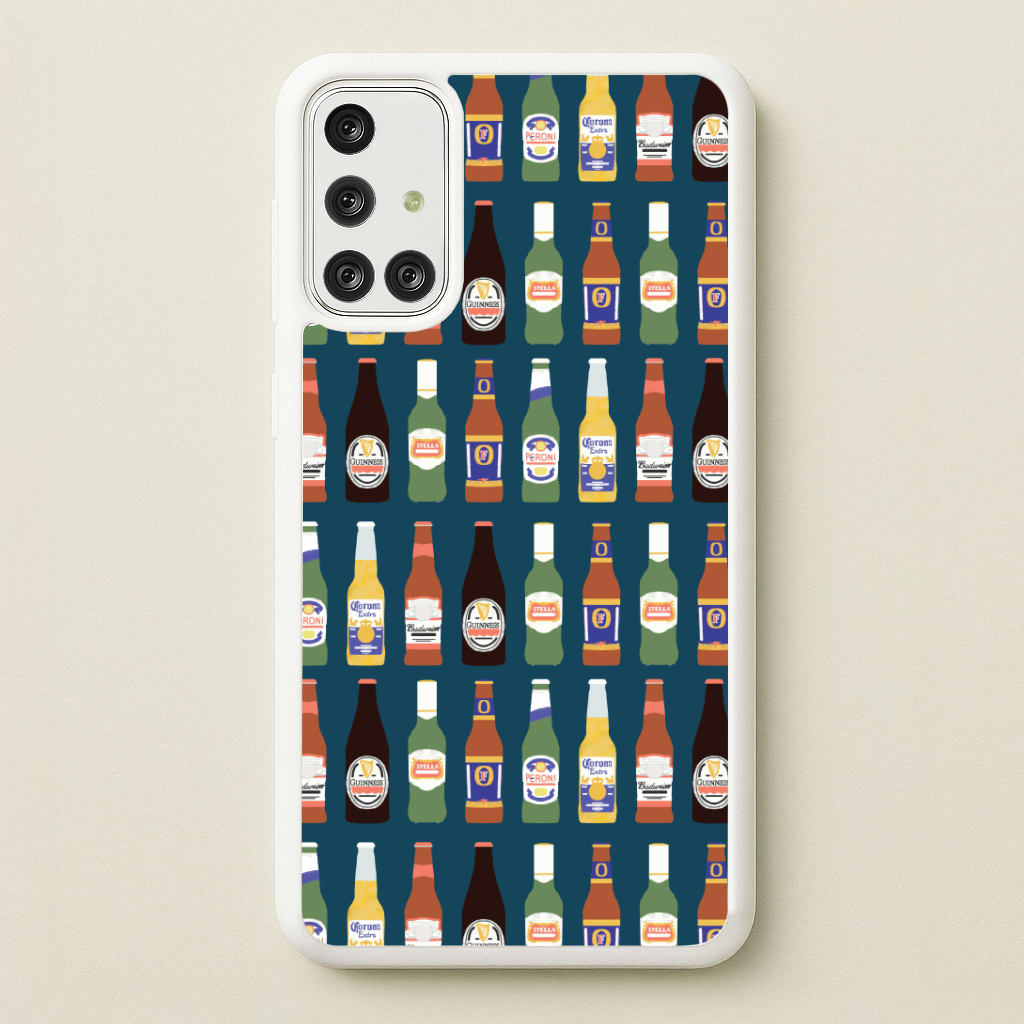 Geometric Brewery Pattern Galaxy A71 Case