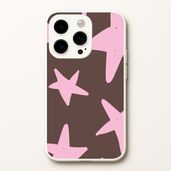 Chocolate & Strawberry Stars iPhone 15 Pro Max Case