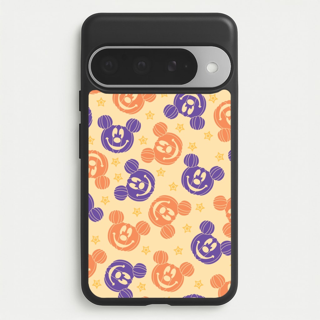 Pumkin Mouse And Stars Pattern Google Pixel 10 Pro XL Case
