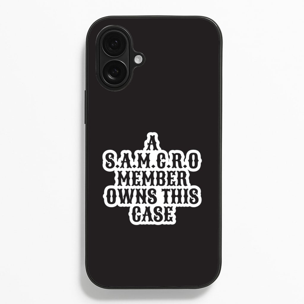 SAMCRO Member iPhone 16 Plus Case